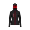 Dames Softshell Jas Regatta Venturer TRA702 Zwart-Rood